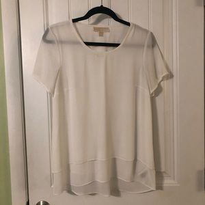 Michael Kors Layered Split-back Top